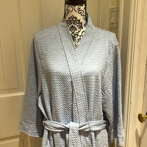 Croft & Barrow Bath Robe Blue W/ tiebelt